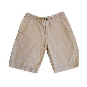 Z brand mens 28 Anchor Fit beige tan cotton shorts pockets